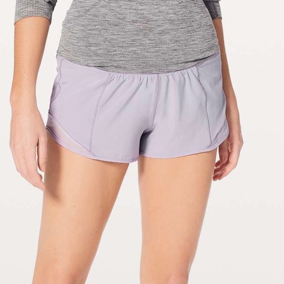 lululemon athletica Pants - LULULEMON Hotty Hot II Low Rise Running Shorts 2.5" Faint Lavender 4
